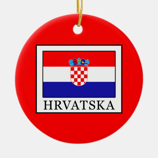 Hrvatska Julgransprydnad Keramik (Framsidan)