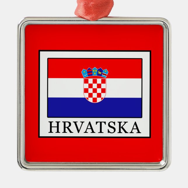 Hrvatska Julgransprydnad Metall (Framsidan)