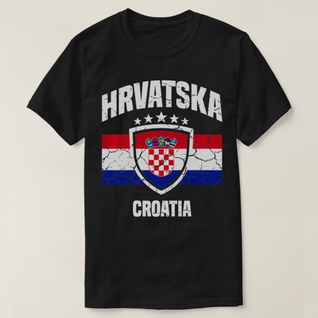 Hrvatska Kroatien  T Shirt (Design framsida)