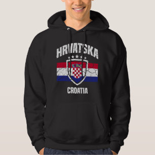 Hrvatska Kroatiska Pullover Hoodie