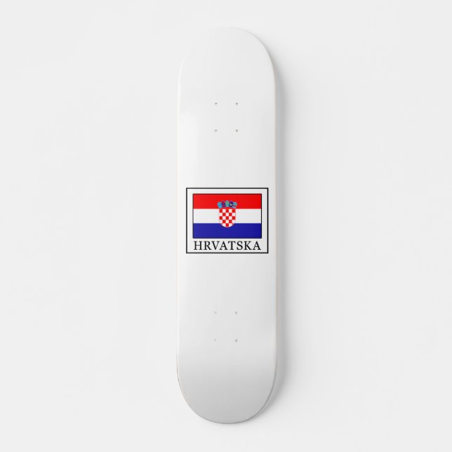 Hrvatska Mini Skateboard Bräda 18,5 Cm (Framsida)