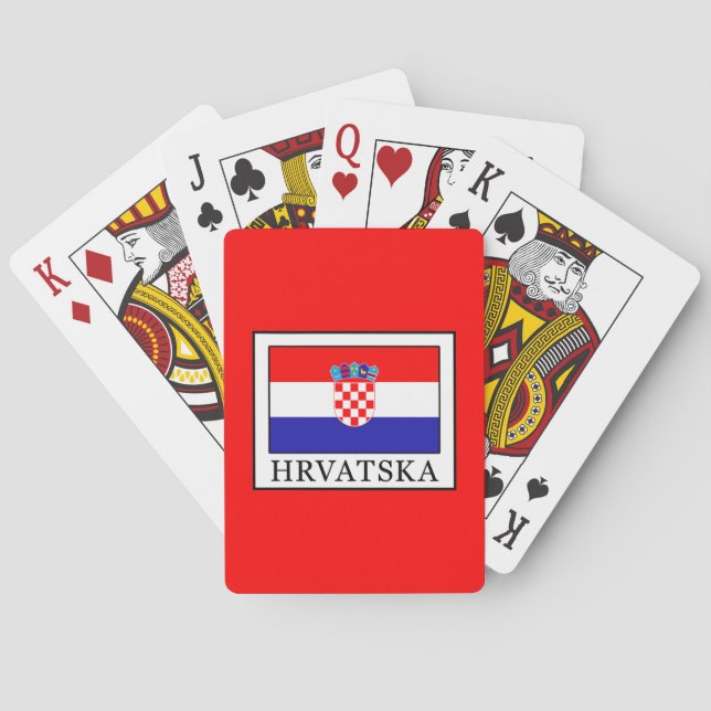 Hrvatska Spel Kort (Baksidan)