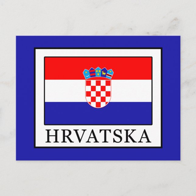 Hrvatska Vykort (Framsida)