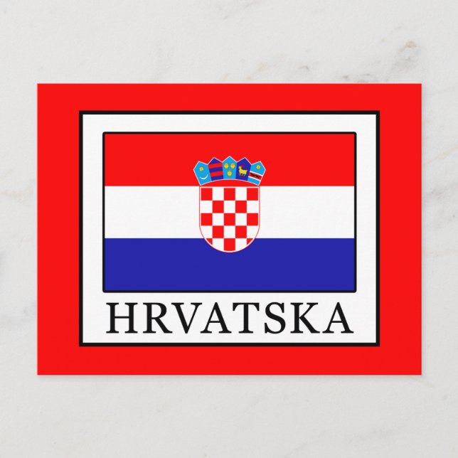 Hrvatska Vykort (Framsida)