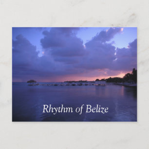 Hrytm för Belize San Pedro-kortet Vykort