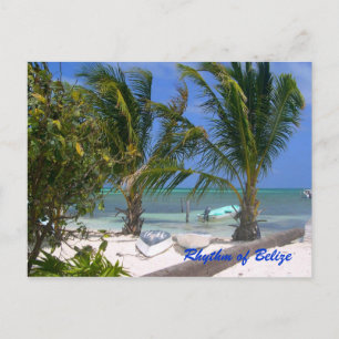 Hrytmen hos Belize Beach-vykort Vykort