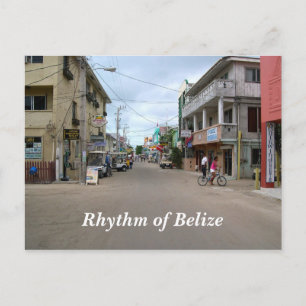 Hrytmen hos Belize San Pedro Town Postcard Vykort