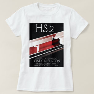 HS2 vintage tåg poster T Shirt