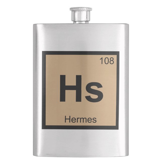 Hs - Hermes Guds kemiska periodiska system symbol Fickplunta (Framsidan)