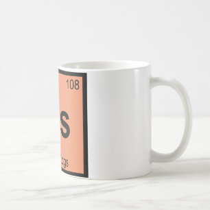 Hs - Hett Hundar kemi Periodic Bord Symbol Kaffemugg