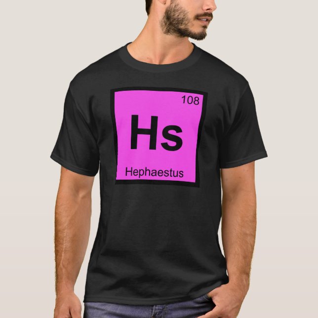 Hs - Periodiskt bord för Hephaestus gudkemi Tee (Framsida)