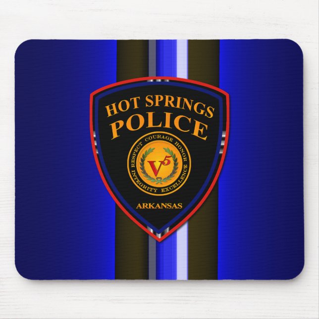 HSPD Thin Blue Line Patch Musmatta (Framsidan)