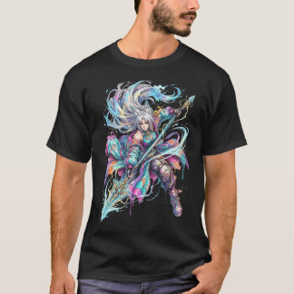 HSR Feixiao Merlins klo Vaporwave Retro Porträtt T Shirt