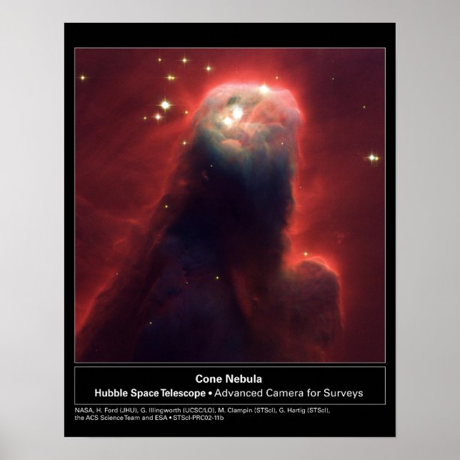 HST Cone Nebula Poster (Framsidan)
