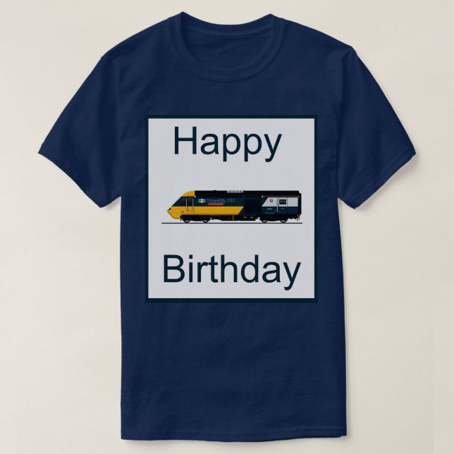 hst happy birthday t shirt (Design framsida)