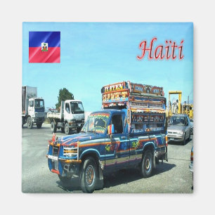 HT - Haiti Puerto Principe A Tap (delat taxi) Magnet