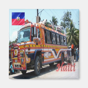 HT - Haiti - Tap Tap offentlig Transport Haiti Magnet