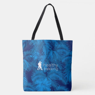 HT Hawaiian Blue Handflatan Beach Bag Tygkasse