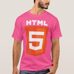 Html5 Html Logotyp Webbprogrammerare Nörd Rolig Da T Shirt