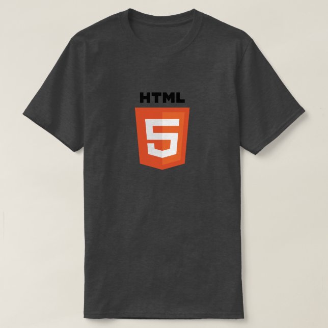 HTML5 Logotyp T-shirt (Design framsida)