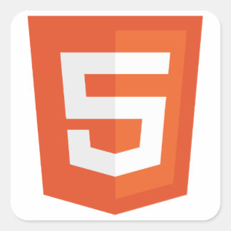 HTML 5 FYRKANTIGT KLISTERMÄRKE