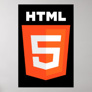 HTML 5-Logotyp Poster