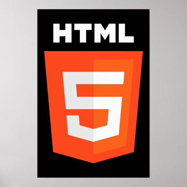 HTML 5-Logotyp Poster (Framsidan)