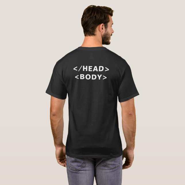 Html Body geek shirt T (Hel baksida)