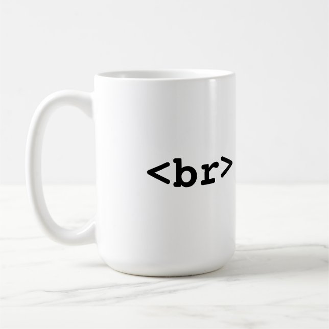 HTML-/CSSkaffemugg (#c0ffee <br>, kaffeavbrott) Kaffemugg (Vänster)