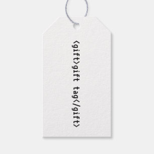 HTML<gift>Märkre Computer Science Coder Programmer Presentetikett
