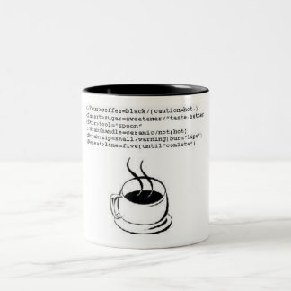 Html-kaffe Två-Tonad Mugg