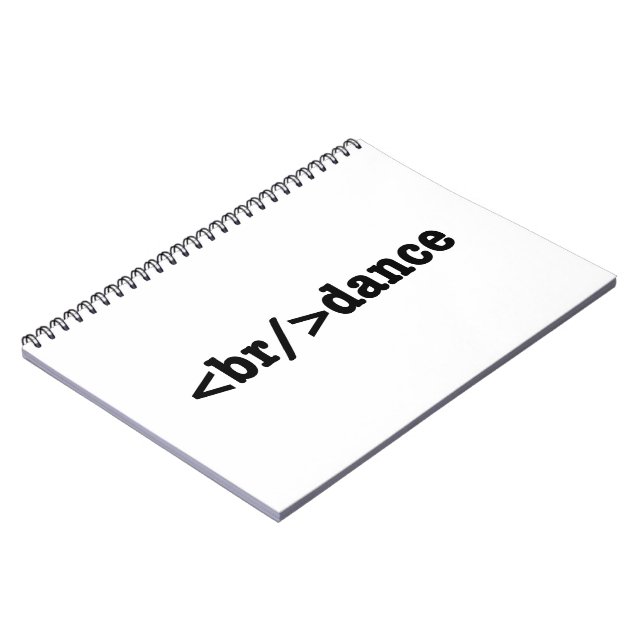 HTML-kod för brytning Anteckningsbok Med Spiral (Vänstra Sidan)