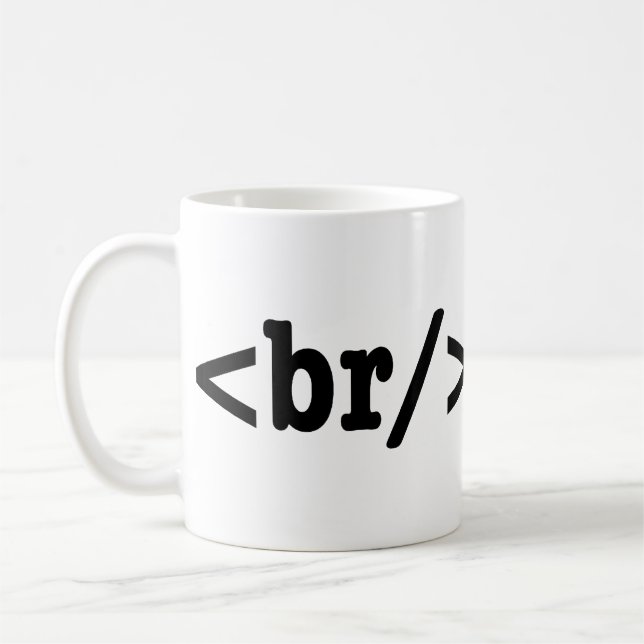 HTML-kod för brytning Kaffemugg (Vänster)