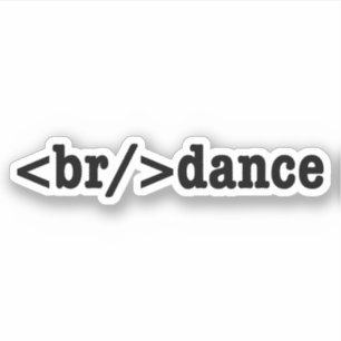 HTML-kod för brytning Klistermärken