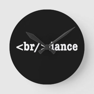 HTML-kod för brytning Rund Klocka