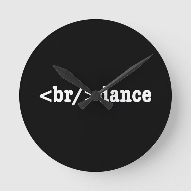 HTML-kod för brytning Rund Klocka (Framsida)