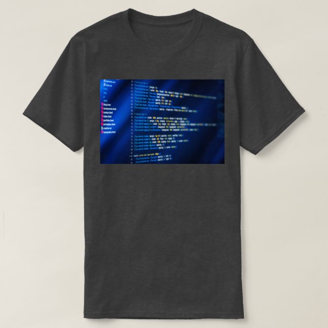 HTML- och CSS-kodutveckling T Shirt (Design framsida)
