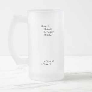 Html-ölmugg Frostat Ölglas