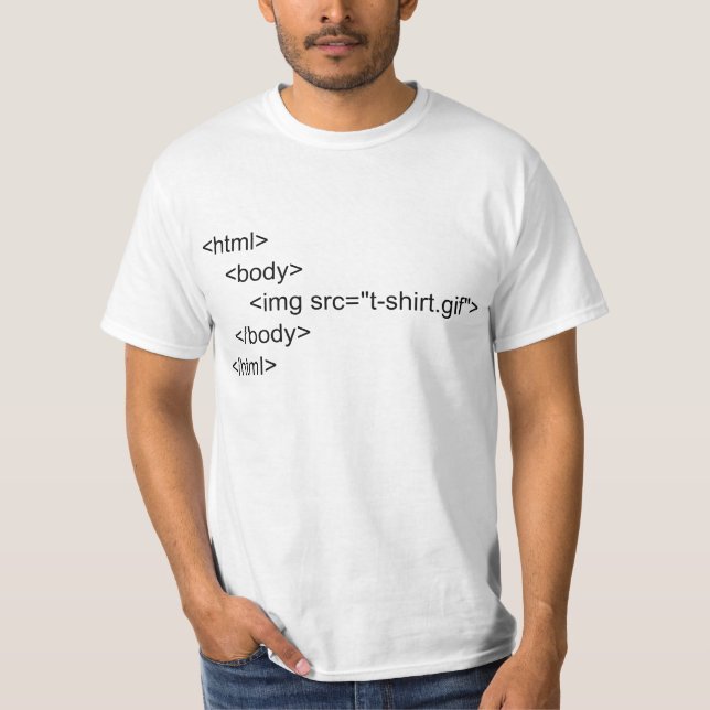 Html-programmerareT-tröja Tee (Framsida)