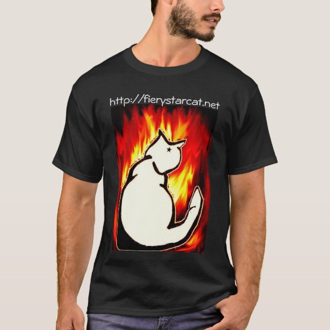 http://fierystarcat.net t shirt (Framsida)