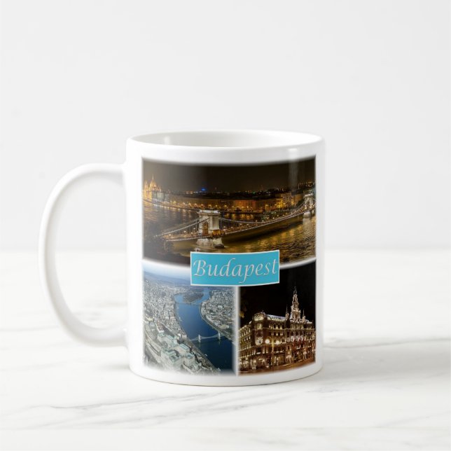 HU003 BUDAPEST Ungern, Kaffemugg (Vänster)