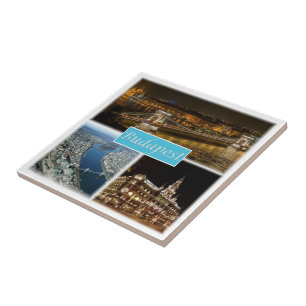 HU003 BUDAPEST Ungern, Kakelplatta