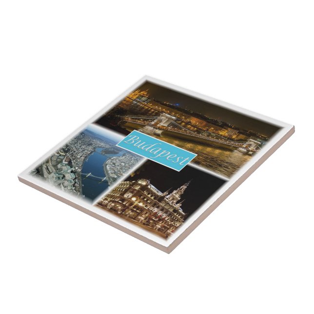 HU003 BUDAPEST Ungern, Kakelplatta (Sidan)