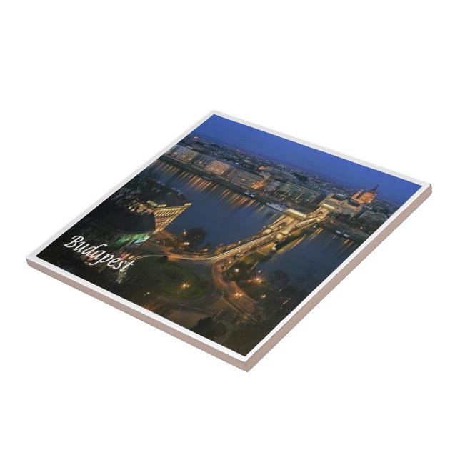 HU008 BUDAPEST, Ungern, Budapest Kakelplatta (Sidan)