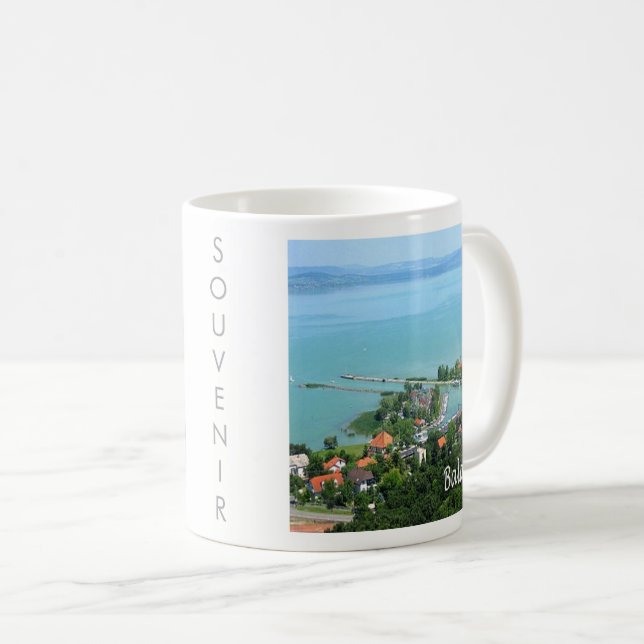 HU009 BALATON, Ungern, Europa Kaffemugg (Framsida höger)