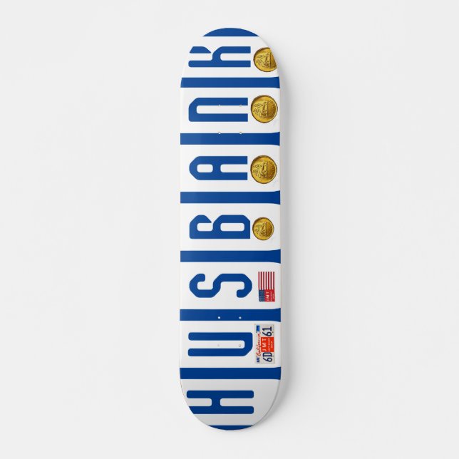 HU$BANK OFFICAL 7 3/4-tums Skateboard Deck (Framsida)