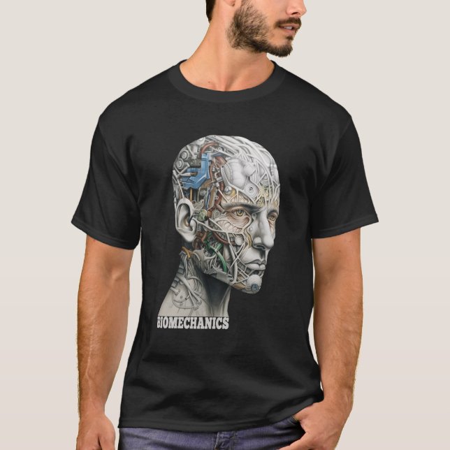 Hu Head Science Anatomy Biomechanics T Shirt (Framsida)