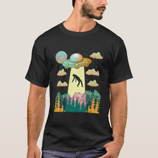 Hu UFO- kidnning Tro T Shirt (Framsida)