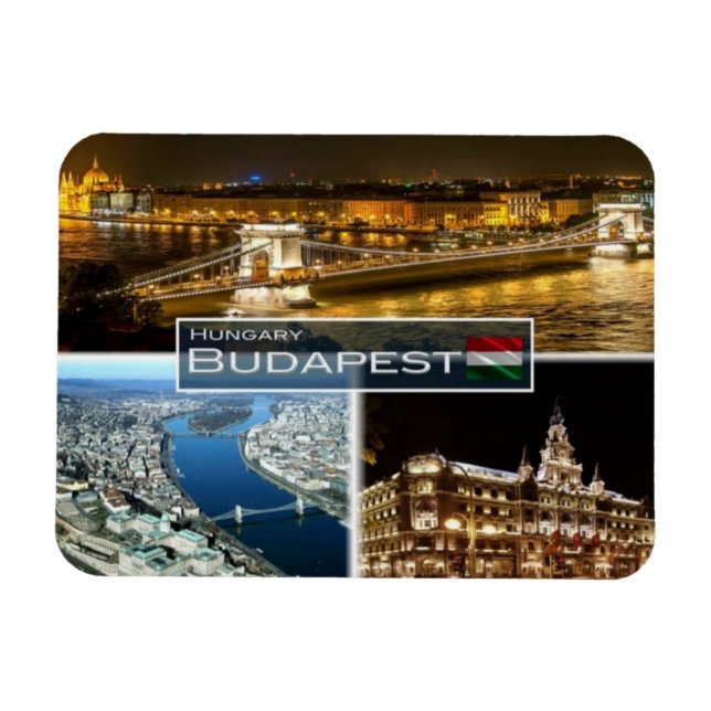 HU - Ungern - Budapest - Magnet (Horisontell)