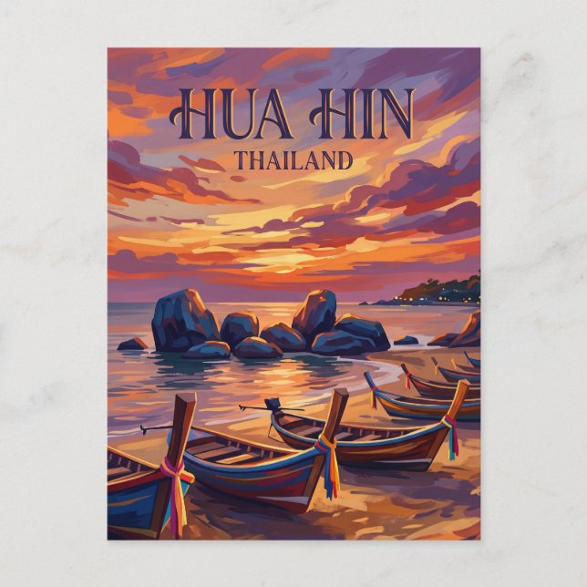 Hua Hin Thailand Vykort (Framsida)